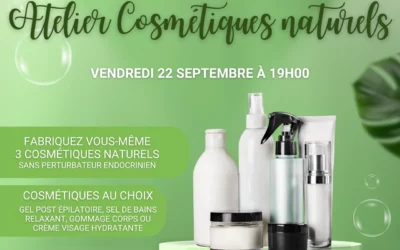 Atelier cosmétiques naturels : pour créer vos propres produits de soin