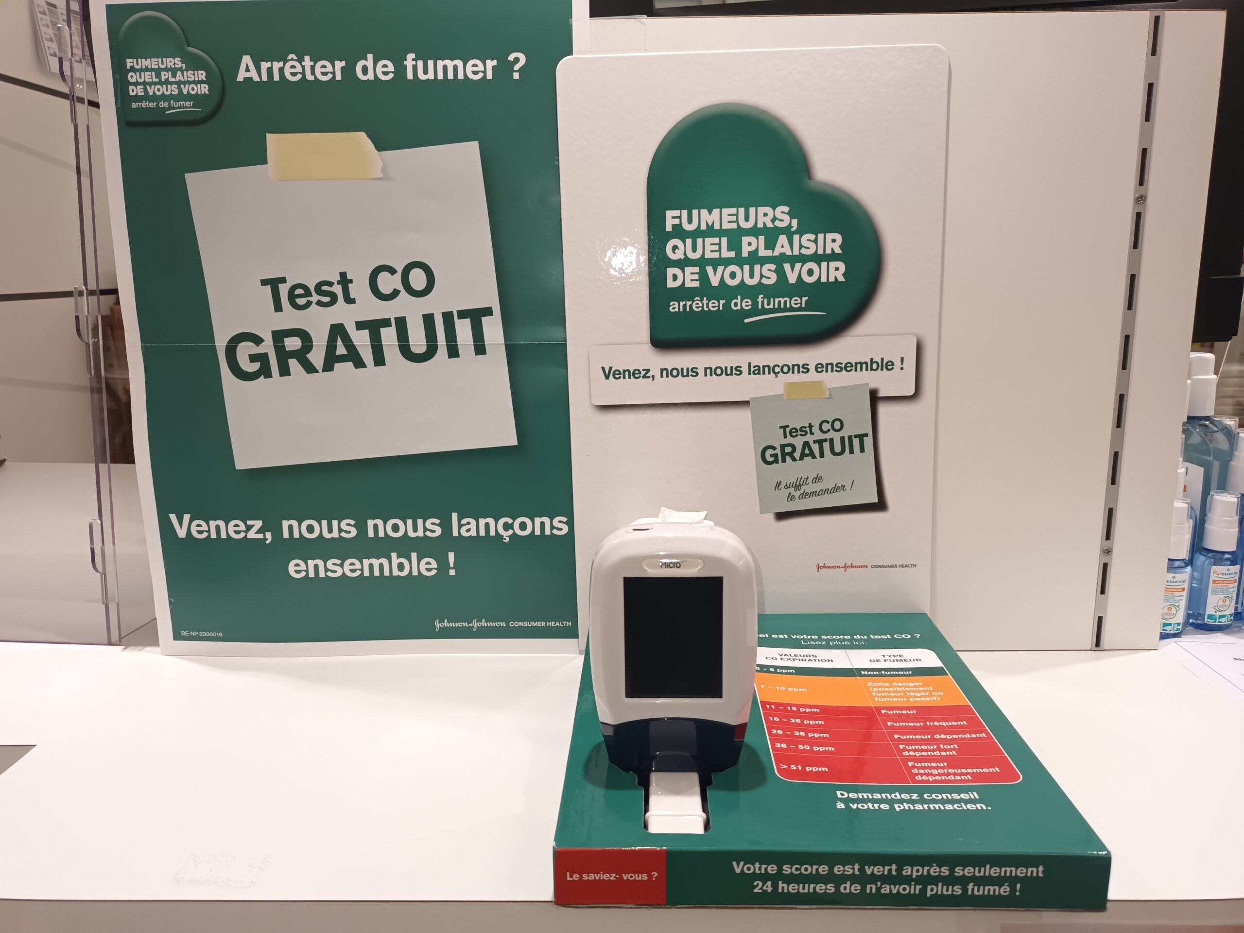 tests CO gratuits