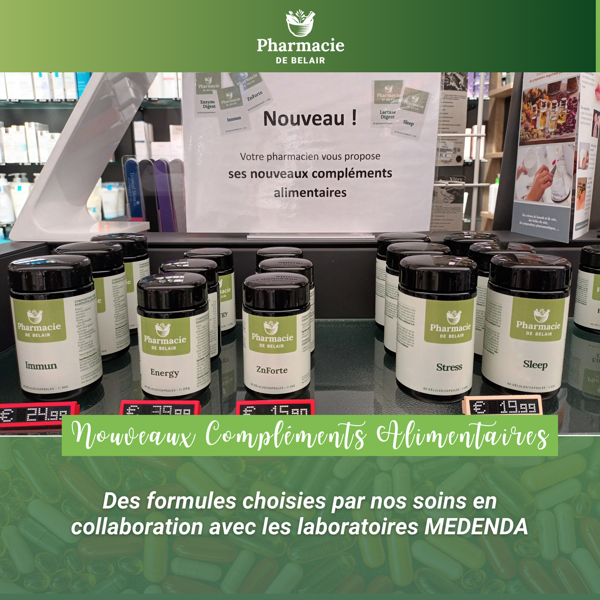 Nouvelle gamme de compléments alimentaires
